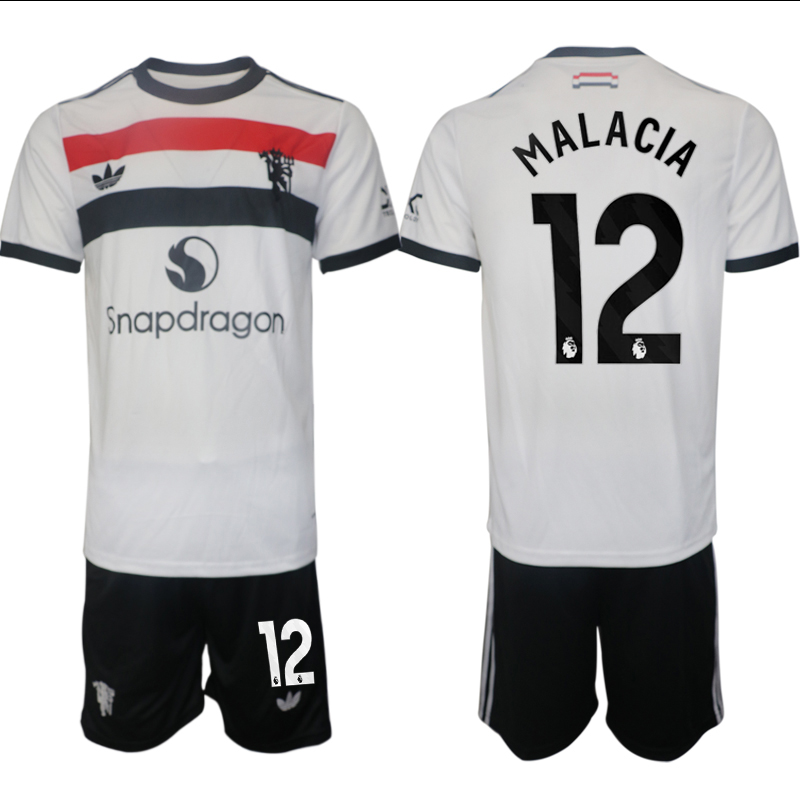 Men 2024-2025 Club Manchester United away white #12 Soccer Jersey->manchester united jersey->Soccer Club Jersey